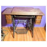 Singer Treadle Sewing Machine closed