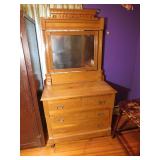 Eastlake Oak Dresses w/mirror