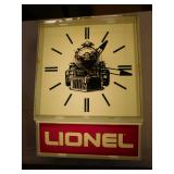 Lighted Lionel Clock