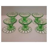 Green Depression Dessert Cups