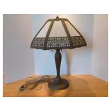 Slag Glass Lamp-Rewired