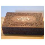 Carved Wood Box