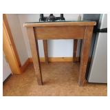 Wood Table w/Glass Top