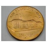 Old SF Mint Huge Bronze Coin-Front