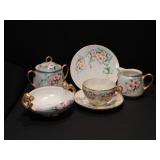 Hand Painted Dessert Set,Service for 6