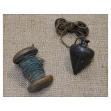 Old Plumb Bob and Bobbin