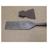 Broad Hatchet small. Larger Chisel