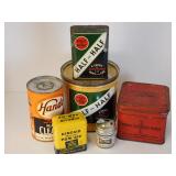 Grouping of Advertising Tins