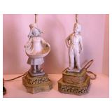 Pair of Bisque Lamps