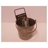 Fels Naptha Grater,Pewter Bucket