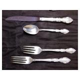 Sterling "Grandeur" servive for 6,no soup spoon