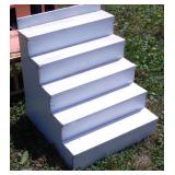 Small Display Steps Painted