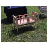 Wooden Doll Crib