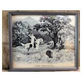 Framed Printed Silk-Diana the Huntress