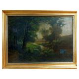 Oil on Canvas Hudson River School style