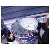 Lotus & Goldfish Bowl with Stand