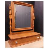 Ethan Allen Maple Dressing/Shaving Mirror