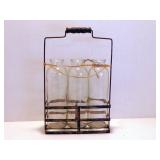 Glass Bottles with Caddy