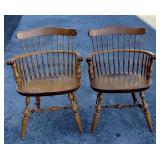 Pair, Arm Chairs, Maple