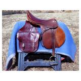 English Style Saddle with Saddle Bags