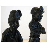 Carved Coal Figures Detail