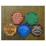 Stone Plaques, tree names