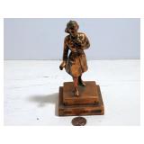 Cast Metal Girl Scout