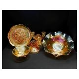 Carnival Glass Grouping