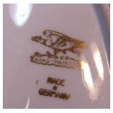 Back of hand painted dish