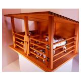 Wood Run In with Horses