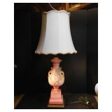 Vintage Pink Lamp with Shade