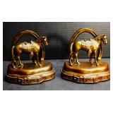 Bronze Horse Book Ends