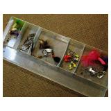 Fishing items with tackle box