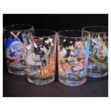 Set of 8 Walt Disney Glasses Never Used