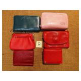 Lot of coin and wallets, all leather