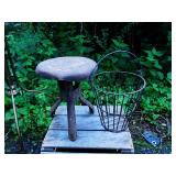 Milk Stool, Egg Basket