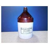 Brown and Tan Stoneware Jug1990