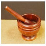 Wood Mortor and Pestal