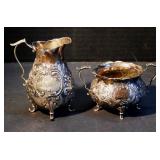 Sterling Silver Creamer(4") and Sugar