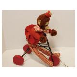 Vintage Monkey with Bike