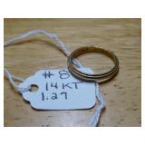 #8 14KT. Thin Band