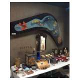 Tile table on wall for decor