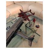 Wooden and metal planes