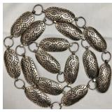 Navajo Sterling Silver Concho Belt