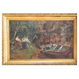 American School Oil Painting