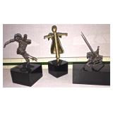 Bronze & Iron Figural Sculptures