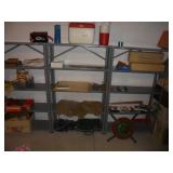 Many metal shelving units are available