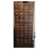 card catalog cabinet