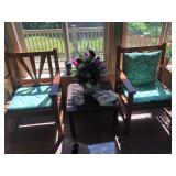 teak chairs sunroom