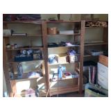 Wood shelf unit